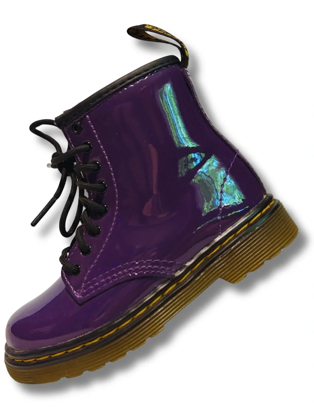 Dr. Martens Kids Purple Lace-Up Boots